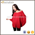 Hot fashion 100% cashmere poncho with buttons